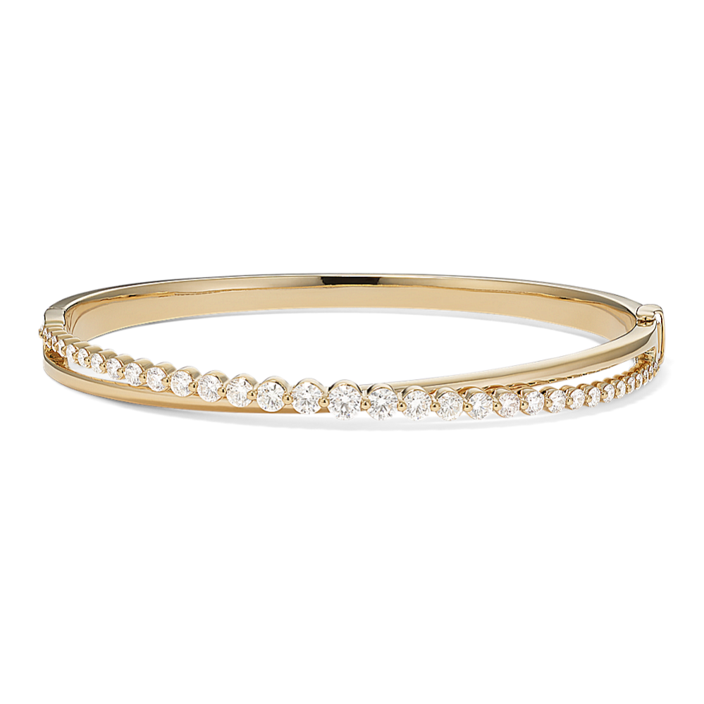 Oasis Crossover Diamond Bangle Bracelet